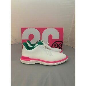 G/Fore Gallivan2r white pink green womens golf shoes size 9.5 GMF000058 NWB